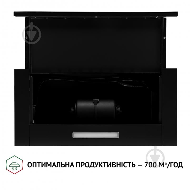 Витяжка Perfelli TL 6333 BL 700 LED GLASS телескопічна - фото 8