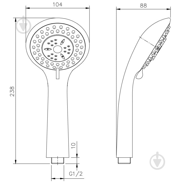 Душовий гарнітур Koller Pool Kvadro Start KRS010003 - фото 3