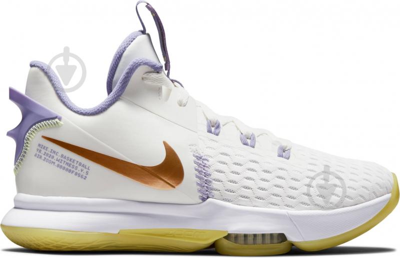 Кроссовки Nike LeBron Witness 5 CQ9380-102 р.42 фиолетово-желтые - фото 3 Кроссовки Nike LeBron Witness 5 CQ9380-102 р.42 фиолетово-желтые - фото 3