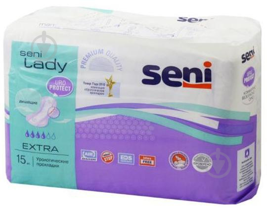 Прокладки урологические Seni Lady EXTRA PLUS 15 шт. - фото 1