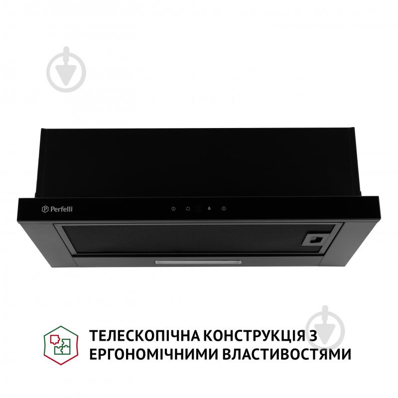 Витяжка Perfelli TLS 6363 BL 700 LED Sensor телескопічна - фото 2