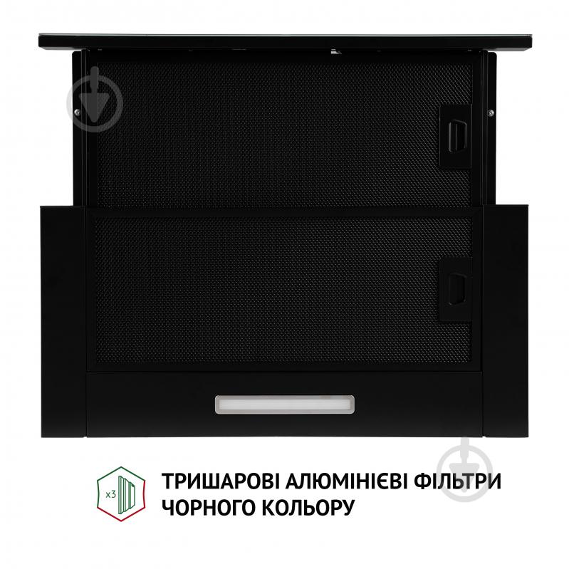 Витяжка Perfelli TLS 6363 BL 700 LED Sensor телескопічна - фото 6