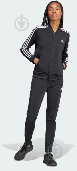 Спортивний костюм Adidas W 3S TR TS IJ8781 р.M чорний - фото 4