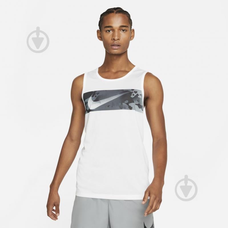 Майка Nike M NK LEG TANK SW CAMO DA1589-100 р.2XL белый - фото 1