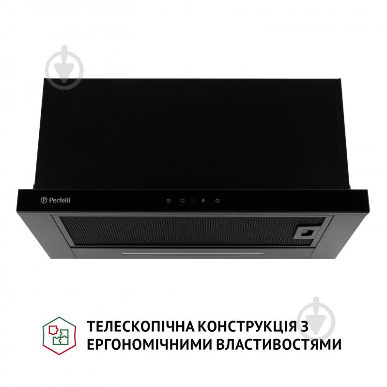 Вытяжка Perfelli TLS 6763 BL 1100 LED Sensor телескопическая - фото 2 Вытяжка Perfelli TLS 6763 BL 1100 LED Sensor телескопическая - фото 2