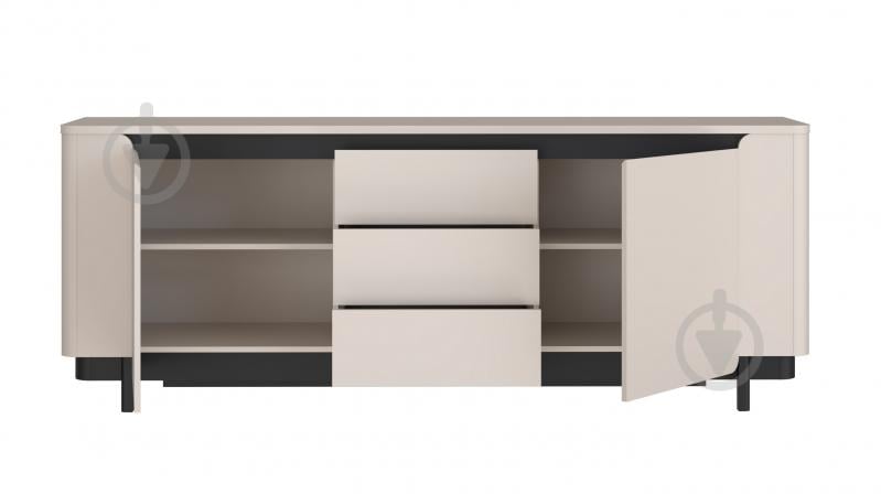 Комод Forte Meble Vodol VXLK232 2049х779х448 мм чорний/бежевий - фото 4 Комод Forte Meble Vodol VXLK232 2049х779х448 мм чорний/бежевий - фото 4