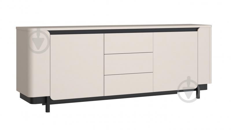 Комод Forte Meble Vodol VXLK232 2049х779х448 мм чорний/бежевий - фото 1 Комод Forte Meble Vodol VXLK232 2049х779х448 мм чорний/бежевий - фото 1