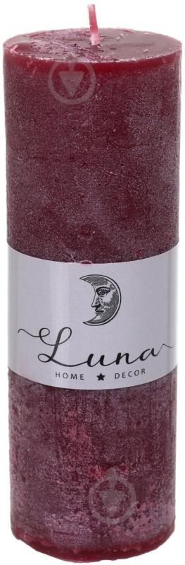 Свеча Рустик цилиндр Red Wine C5516-504 Luna - фото 1