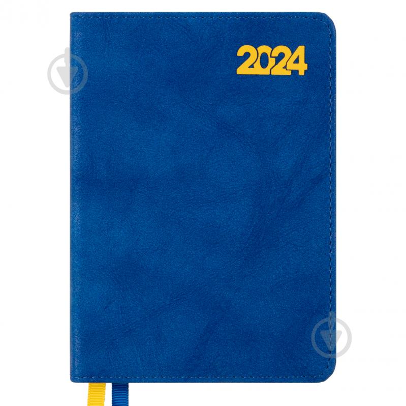 Дневник датированный Case синий 352 стр. Leo Planner Case A6 2024 - фото 1