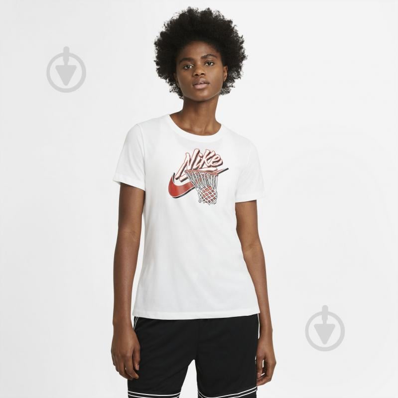 Футболка Nike W NK DRY OC F SWOOSH SS TEE DB6195-100 р.S білий - фото 1