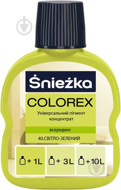 Пігмент Sniezka Colorex світло-зелений 100 мл - фото 1