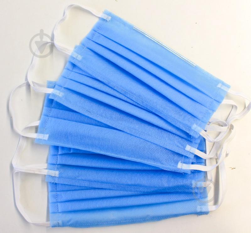 Маска одноразова 3-шарова MP01 10 шт./уп. - фото 3