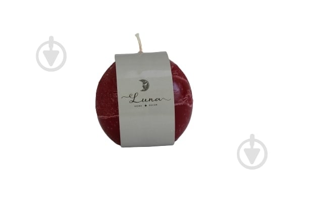 Свеча Рустик Шар 8 см красный Cardinal S88-200 Luna - фото 1