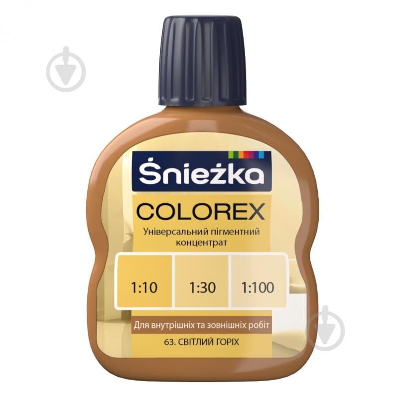 Пігмент Sniezka Colorex горіх світлий 100 мл - фото 1 Пігмент Sniezka Colorex горіх світлий 100 мл - фото 1