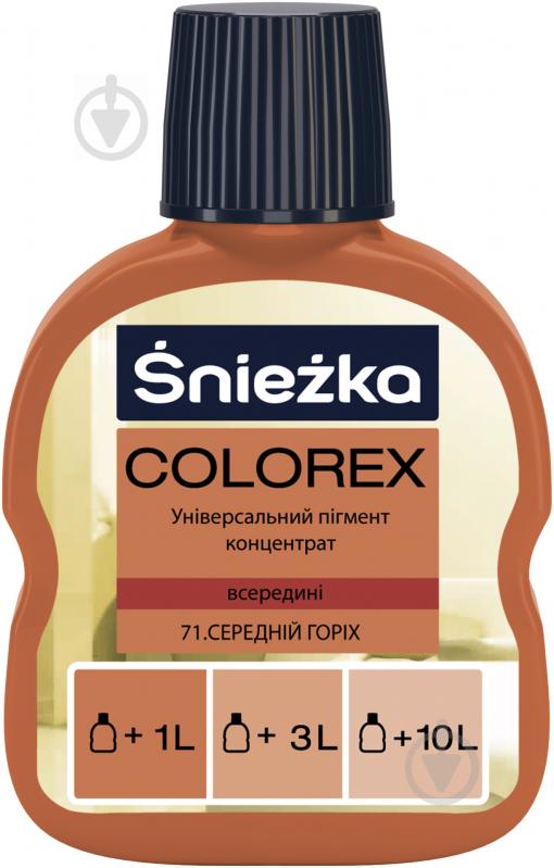 Пигмент Sniezka Colorex орех средний 100 мл - фото 1