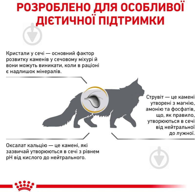 Корм для кошек при заболеваниях нижних мочевыводящих путей Royal Canin Urinary S/O 1,5 кг - фото 5