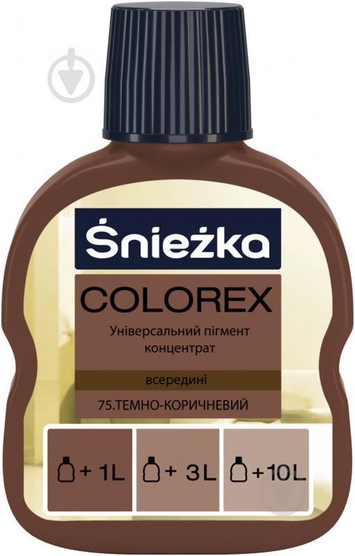 Пігмент Sniezka Colorex темно-коричневий 100 мл - фото 1