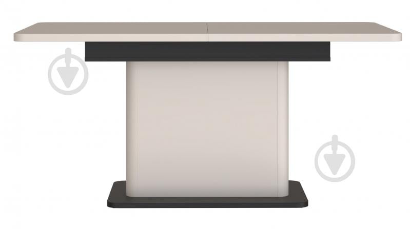 Стол обеденный Forte Meble Водол 1600(2000)x900x754мм бежевый/бежевый/черный - фото 2