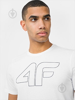 Футболка 4F TSHIRT 4FSS23TTSHM1048-10S р.M белый - фото 2