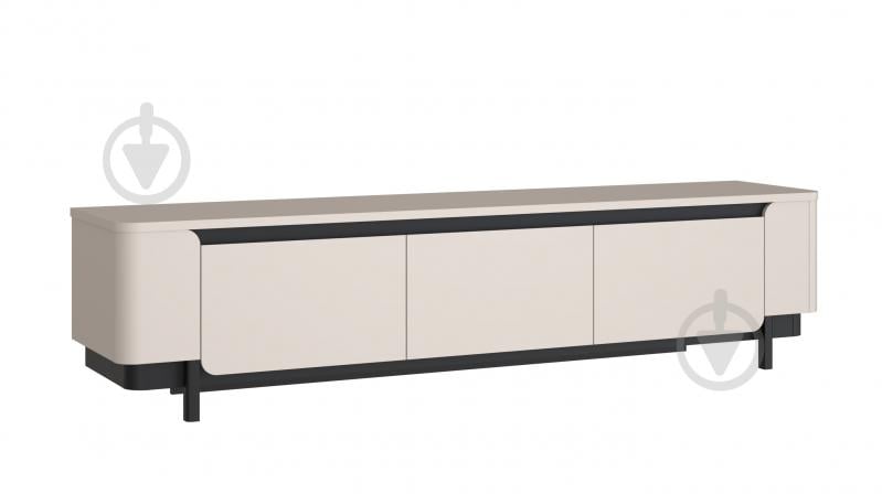 Тумба под ТВ Forte Meble Vodol 3d 2049x491x448 мм черный/бежевый - фото 1