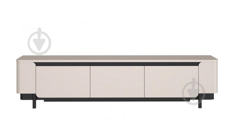 Тумба под ТВ Forte Meble Vodol 3d 2049x491x448 мм черный/бежевый - фото 3