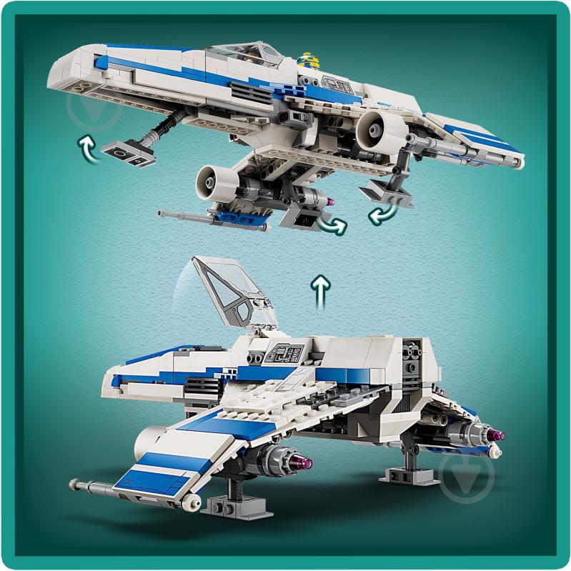 Конструктор LEGO Star Wars Винищувач Нової Республіки «E-Wing» проти Зоряного винищувача Шин Хаті 75364 - фото 8