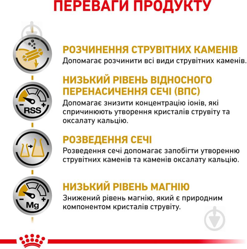 Корм сухий для дорослих собак для усіх порід Royal Canin URINARY CANINE (Урінарі Канін), 2 кг 1,5 кг - фото 3