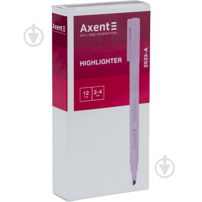 Маркер Axent Highlighter Pastel 2-4 мм бірюзовий 2533-09-A - фото 2