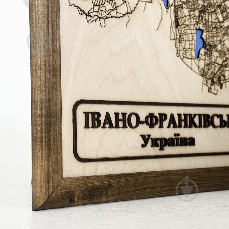 Карта Украины Ивано-Франковск 45x45 см - фото 4