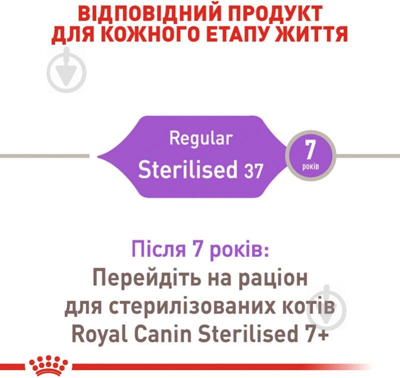 Корм сухий для стерилізованих котів Royal Canin Sterilised домашня птиця, кукурудза 10 кг - фото 3