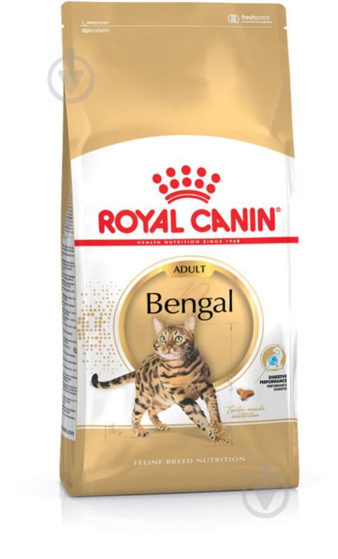 Корм сухой для взрослых кошек породы бенгальская Royal Canin Bengal Adult птица 400 г - фото 1