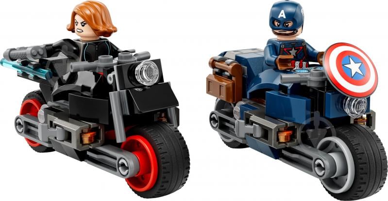 Конструктор LEGO Super Heroes Marvel Мотоциклы Черной Вдовы и Капитана Америка 76260 - фото 3