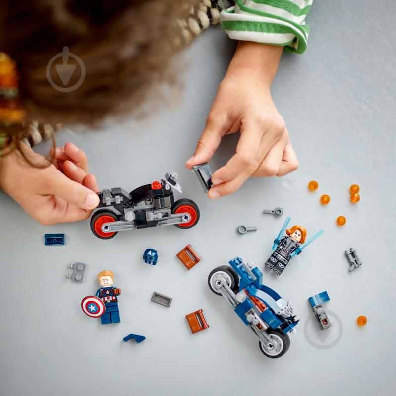 Конструктор LEGO Super Heroes Marvel Мотоциклы Черной Вдовы и Капитана Америка 76260 - фото 5