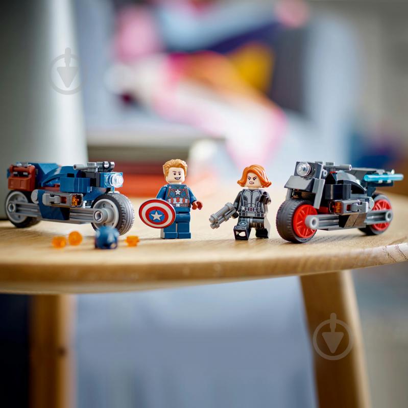 Конструктор LEGO Super Heroes Marvel Мотоциклы Черной Вдовы и Капитана Америка 76260 - фото 6