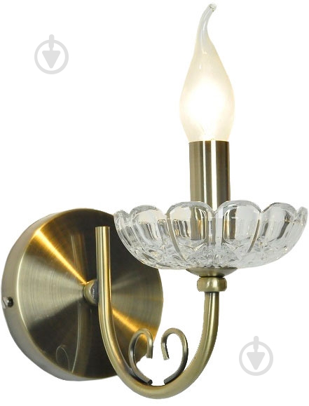 Бра Victoria Lighting 1x40 Вт E14 бронза Miranda/AP1 - фото 1