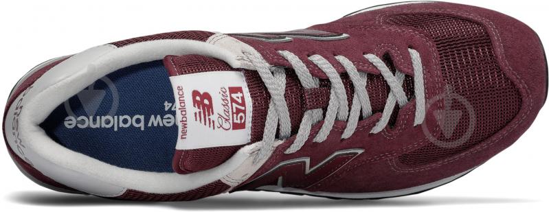 Кросівки чоловічі демісезонні New Balance ML574EGB ML574EGB р.41,5 бордові - фото 3