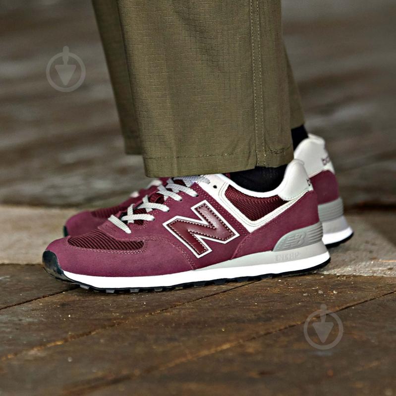 Кросівки чоловічі демісезонні New Balance ML574EGB ML574EGB р.41,5 бордові - фото 5