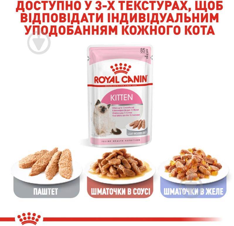 Паштет для кошенят Royal Canin Kitten Loaf м'ясо 85 г - фото 6