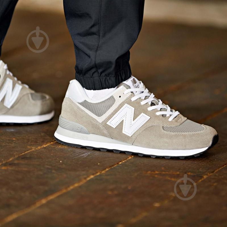 Кроссовки мужские демисезонные New Balance ML574EGG ML574EGG р.41,5 серые - фото 5