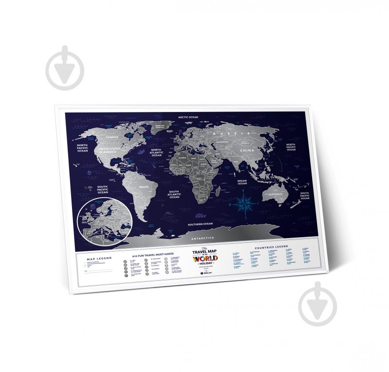 Скретч-карта Travel Map Holiday World (англ) - фото 1