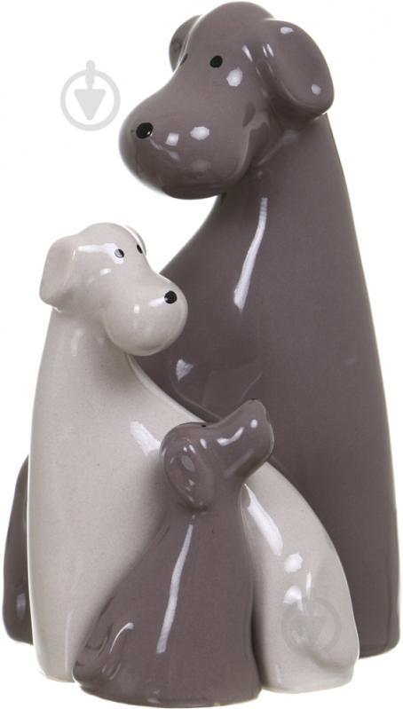 Набір статуеток Eterna песики 2016 16,5х13х13 см сірий - фото 1