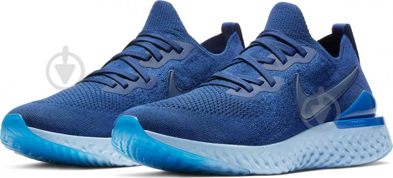 Кроссовки мужские Nike EPIC REACT FLYKNIT 2 BQ8928-400 р.42,5 темно-синие - фото 3