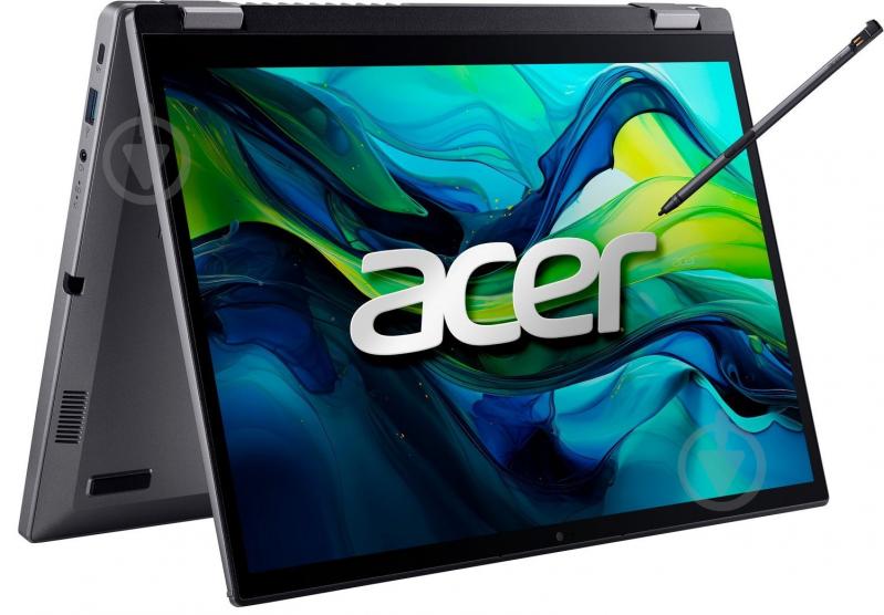 Ноутбук Acer Aspire Spin 14 ASP14-51MTN 14" (NX.KRUEU.002) steel grey - фото 6