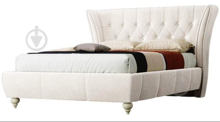 Кровать Green Sofa ЭММА, лагуна 0 білий 120x200 см - фото 1