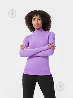 Футболка 4F LONGSLEEVE FNK 4FSS23TFLOF116-51S р.XSS фиолетовый - фото 1