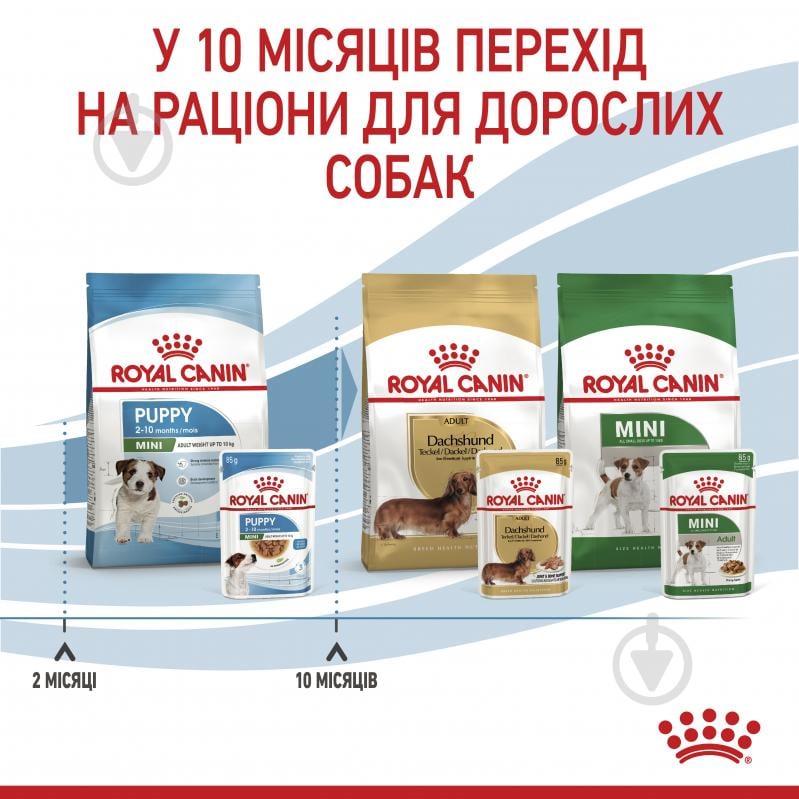 Корм влажный для щенков для малых пород Royal Canin MINI PUPPY 85 г - фото 10