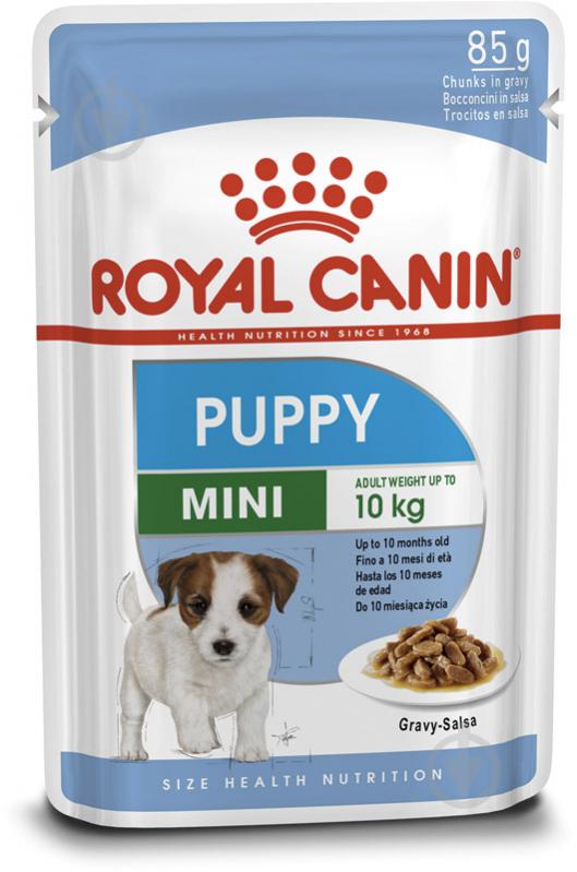 Корм вологий для цуценят для малих порід Royal Canin MINI PUPPY (Міні Паппі соус), пауч, 85 г 85 г - фото 1