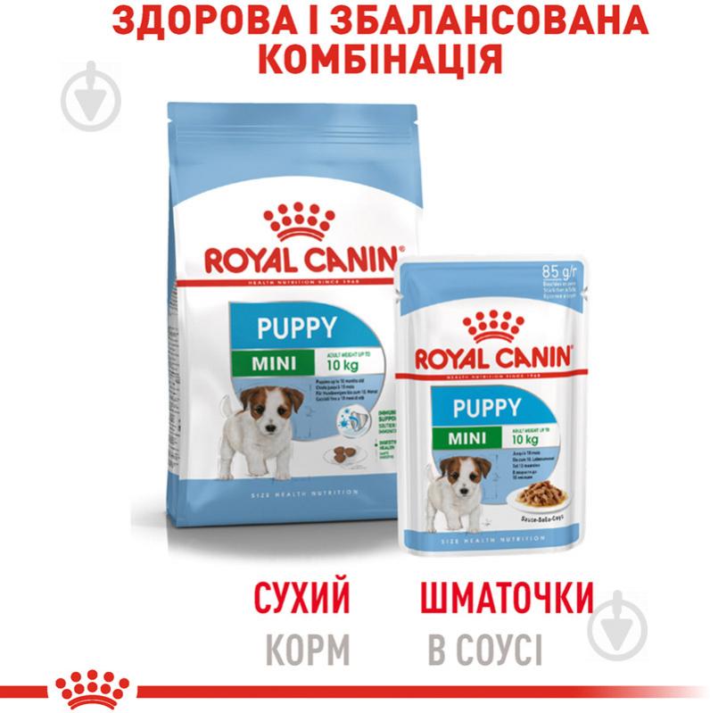 Корм вологий для цуценят для малих порід Royal Canin MINI PUPPY (Міні Паппі соус), пауч, 85 г 85 г - фото 6