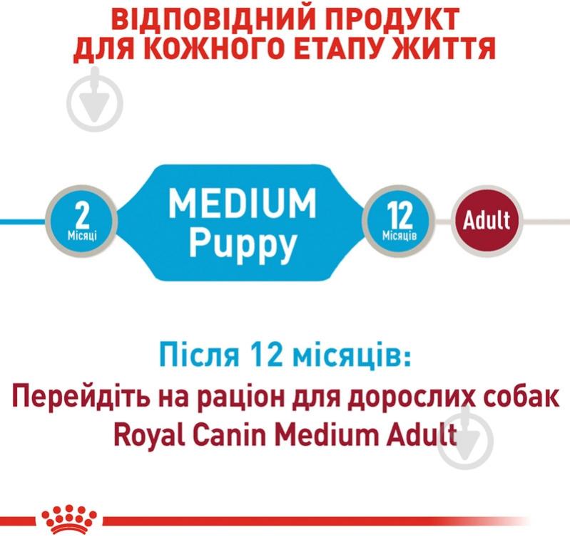 Корм влажный для щенков для средних пород Royal Canin MEDIUM PUPPY (Медиум Паппи соус), пауч, 140 г 140 г - фото 3 Корм влажный для щенков для средних пород Royal Canin MEDIUM PUPPY (Медиум Паппи соус), пауч, 140 г 140 г - фото 3