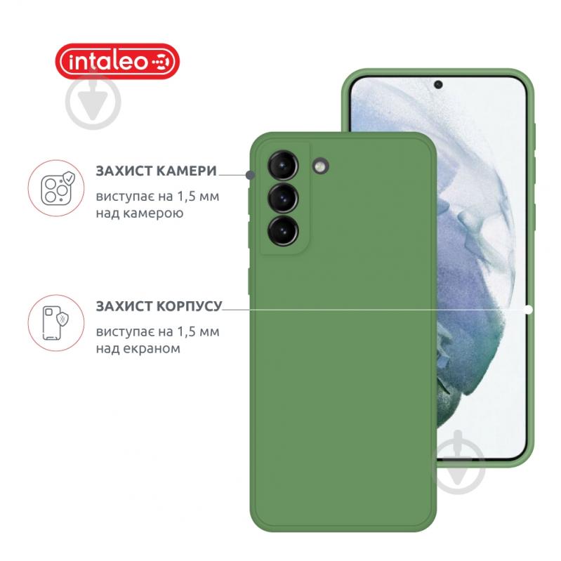 Чехол Intaleo SoftShell для Samsung Galaxy S21 Plus зеленый - фото 3